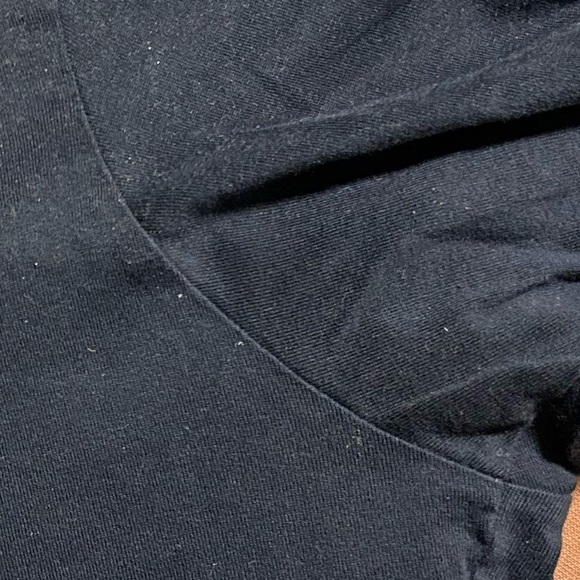 Blue casual T-shirt with breast pocket - Picture 2 of 4